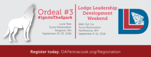 Registration is now open for LLD and our 3rd Ordeal!
